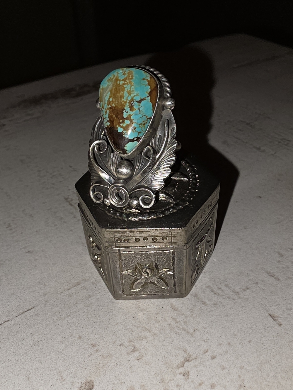 Jimmy Lee RoystonTurquoise Sterling Silver Ring!